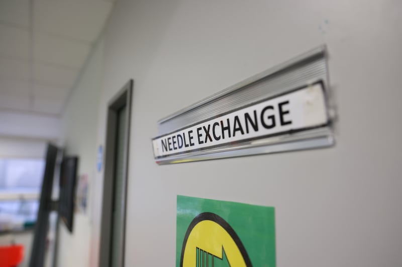 The needle exchange room in Merchants Quay Ireland. Photograph: Bryan O’Brien