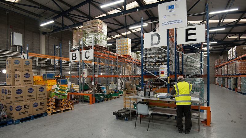 Foodcloud’s warehouse in Tallaght. Photograph: Dave Meehan