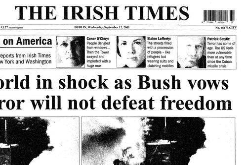 20 years on: How The Irish Times covered the events of September 11th, 2001