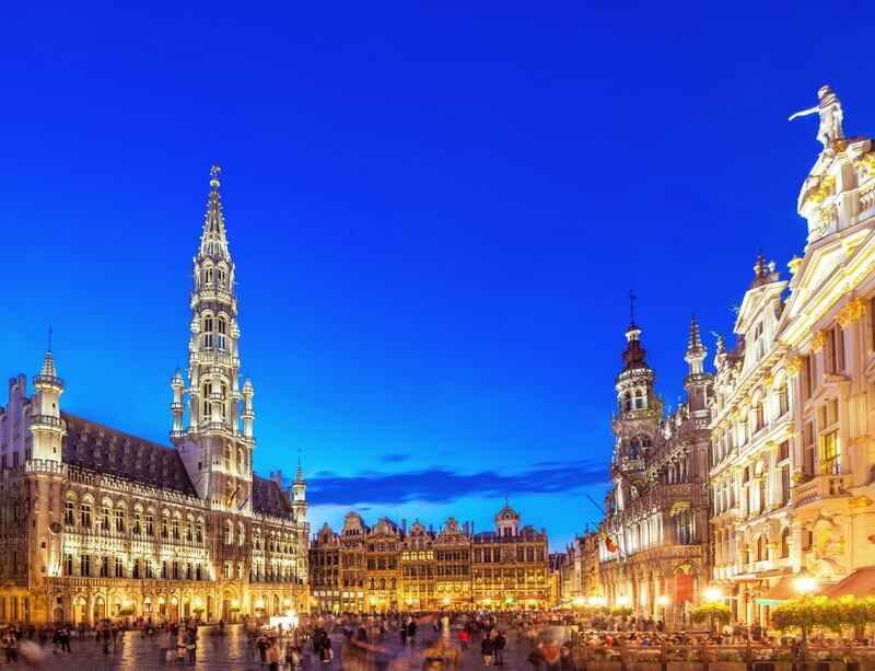 Brussels's busy central square, Grand Place, or Grote Markt. Photograph: iStock/Getty