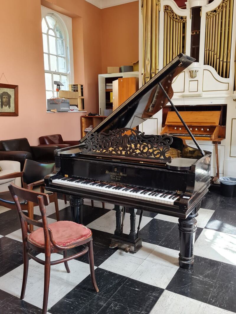 A  Steinway piano and organ were also up for offers. Photograph: Patsy McGarry/The Irish Times