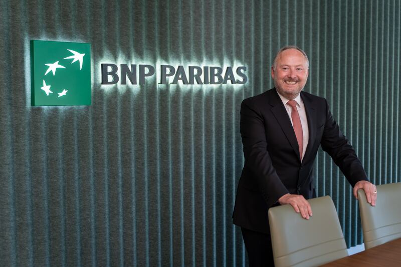 Derek Kehoe, country head of BNP Paribas Ireland and chief executive of its of Corporate and Institutional Banking pictured at its new offices in Sandyford, D18