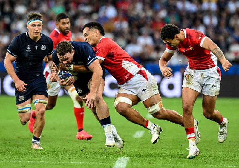 Scotland could yet spoil Ireland's chances of advancing of advancing at the Rugby World Cup. Photograph: Craig Watson/Inpho