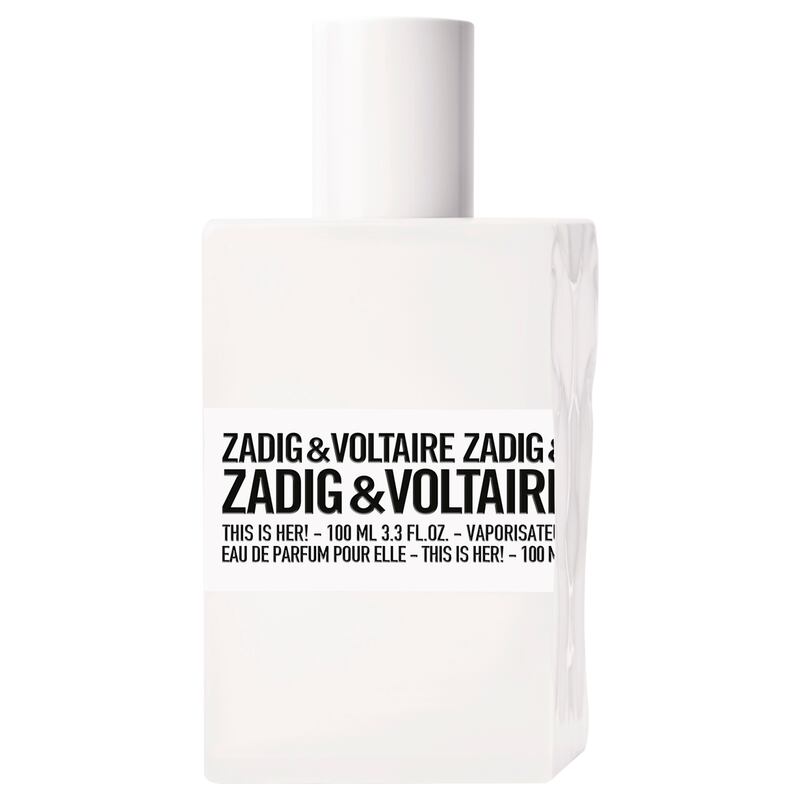 Zadig & Voltaire This is Her! (€117 for 100ml from beautyfeatures.ie)