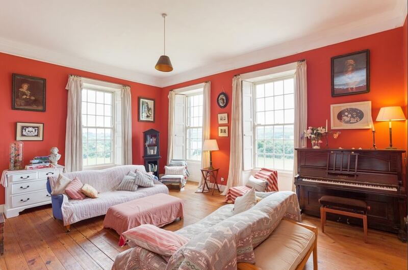 The drawing room at Ballywilliam House, which Tori Amos is selling