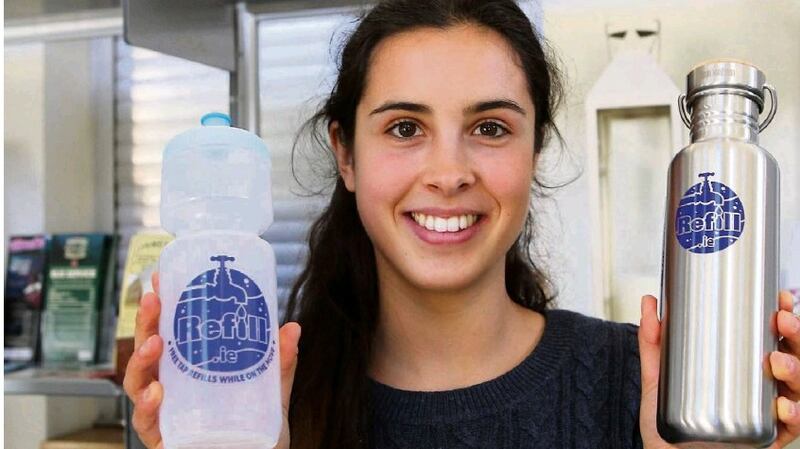 ‘We just want to highlight the simple and cost effective ways people can avoid single use plastic bottles,’ says Refill Ireland project co-ordinator Jennifer Taylor.