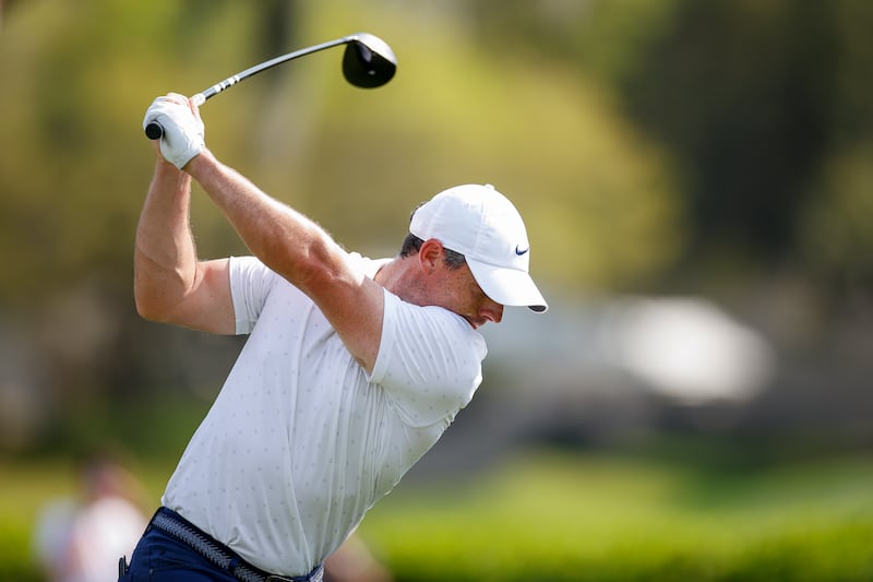 Rory McIlroy hits a tee shot on the 15th hole during the final round of the Arnold Palmer Invitational at Bay Hill. Photograph: Mike Ehrmann/Getty Images