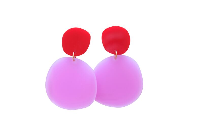 Iris Apfel Red & Pink earrings, €48 at A Little Idea