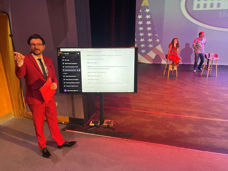 Deep Fake: Former Republic of Telly host Kevin McGahern led the interactive show.