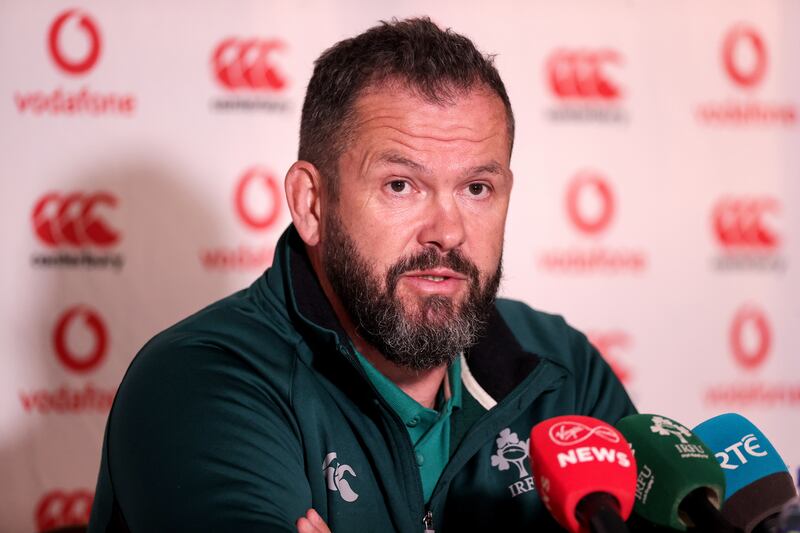 Ireland head coach Andy Farrell. Photograph: Laszlo Geczo/Inpho