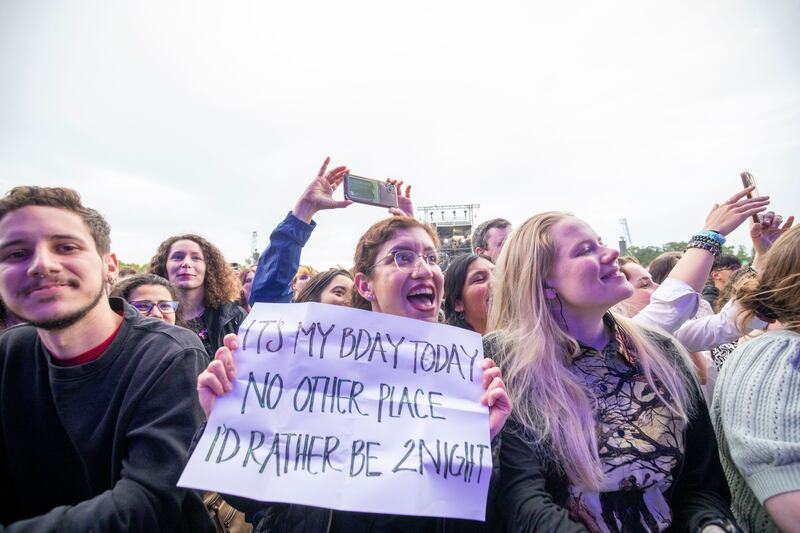 Some 20,0000 fans gathered to see Hozier at Malahide Castle. Photograph: Tom Honan