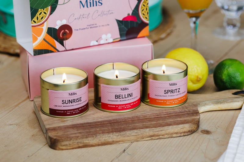 Milis trio of travel candles, the Cocktail Collection, €45 from mymilis.com