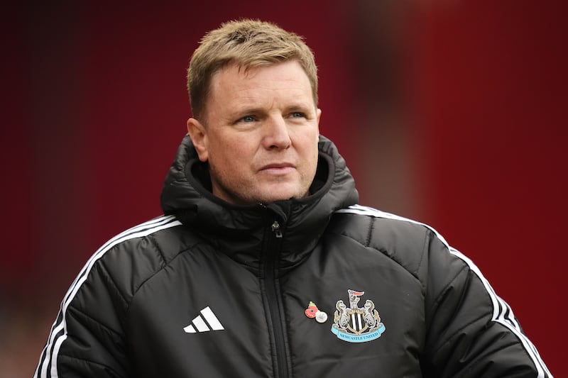 Newcastle United manager Eddie Howe. Photograph: Nick Potts/PA