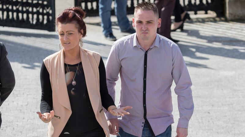 Roseann Brennan and Chris Brennan at Carlow Court for the inquest into the death of their son Jake in Kilkenny in 2014. Photograph: Dylan Vaughan