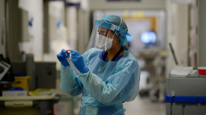 Medical staff in the Covid Emergency Department at St Vincent’s University Hospital, Dublin. Photograph: Alan Betson/The Irish Times