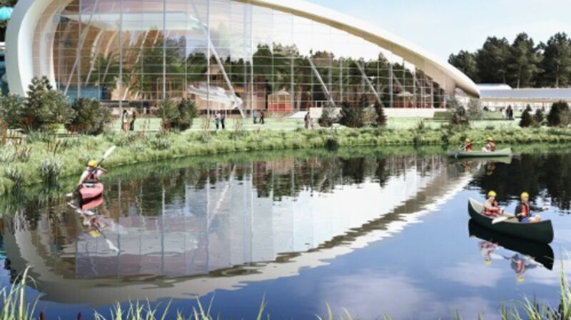 An artist’s impression of the Subtropical Swimming Paradise planned for Center Parcs Longford Forest