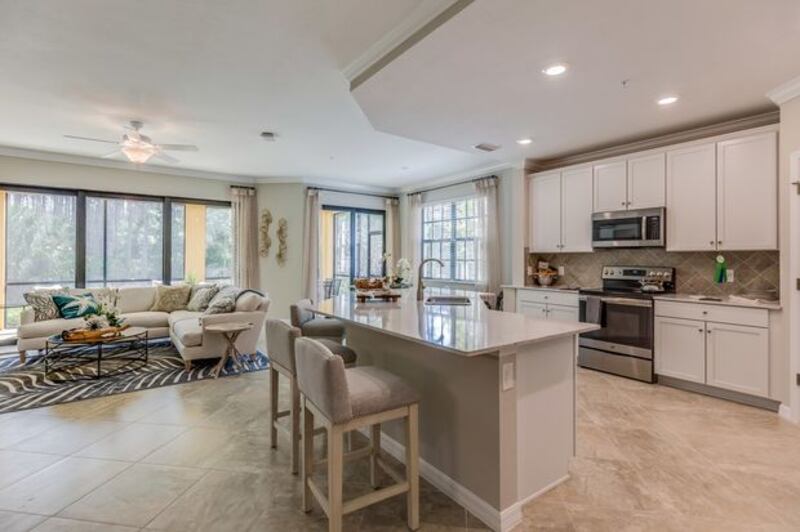 Open-plan living and kitchen area. Photograph: iStock