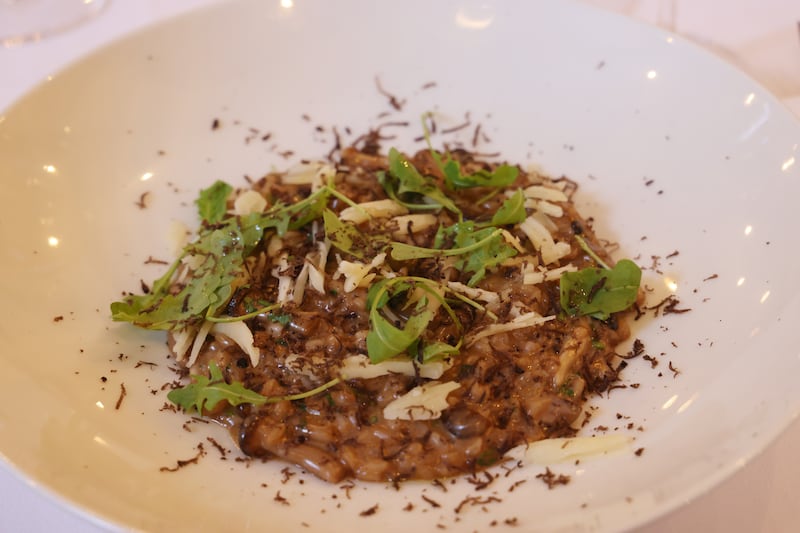 The Unicorn: Risotto con funghi e tartufo. Photograph: Bryan O’Brien

