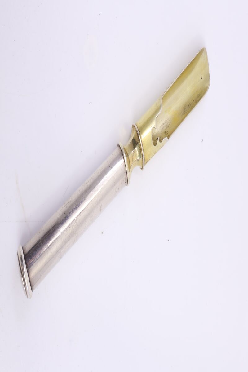 An Irish silver apple corer dating back to Dublin circa 1830, from John Weldon in Temple Bar, Dublin