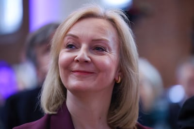 Liz Truss was UK prime minister for 45 days in 2022. Photograph: Hollie Adams/Bloomberg via Getty Images