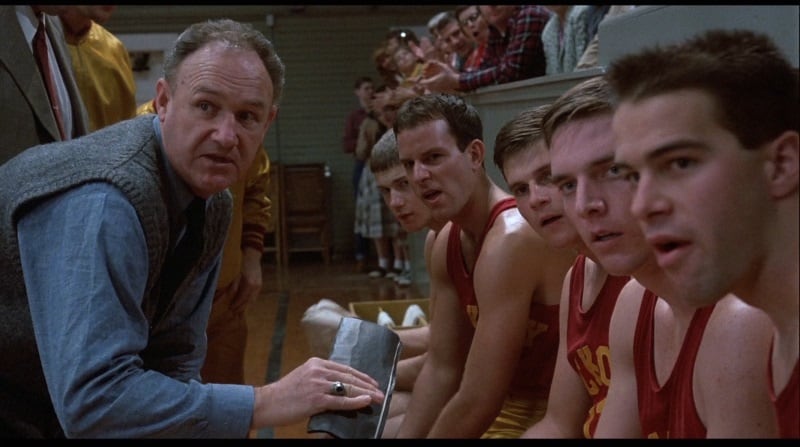 Gene Hackman played a memorable role as coach Norman Dale in Hoosiers.