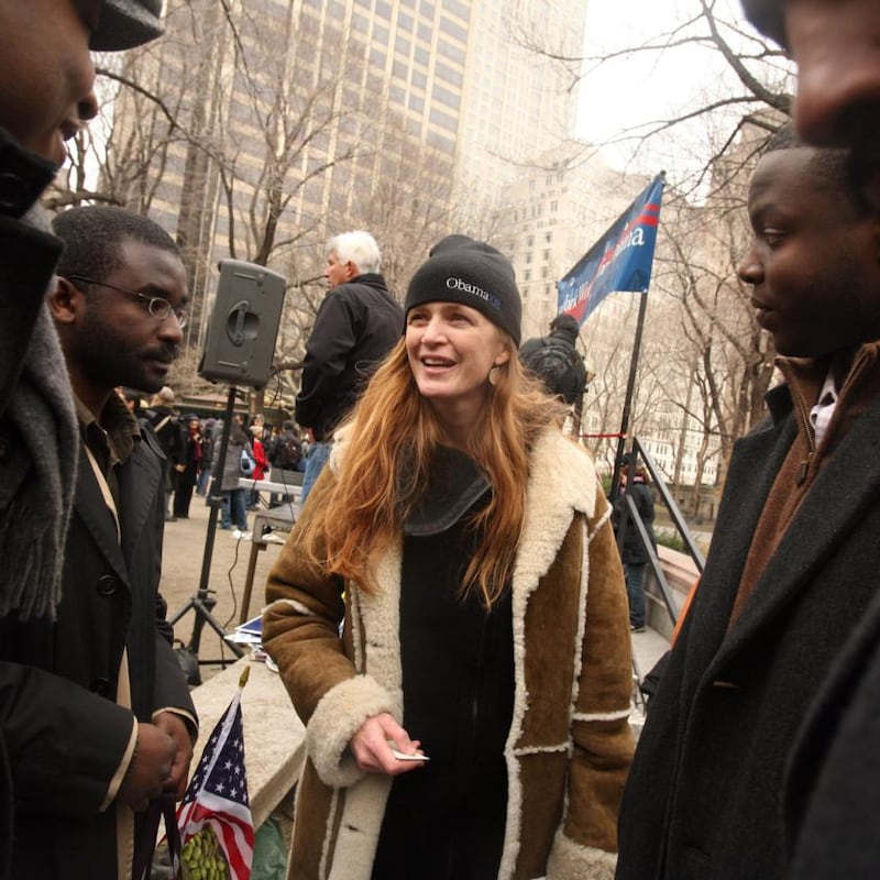 Samantha Power during Barack Obama’s first presidential election campaign, in 2008. Photograph: Hirolo Masuike/New York Times