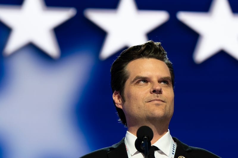 Matt Gaetz: His rise to prominence was rapid and stealthy. Photograph: Haiyun Jiang/New York Times
                      