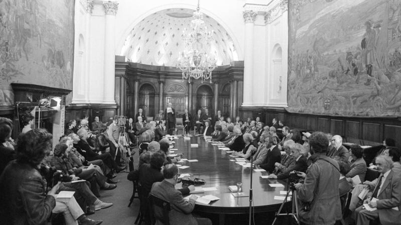 Aosdána in session in 1983. Photograph: Pat Langan