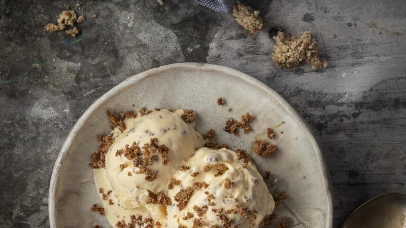 Brown bread ice-cream.