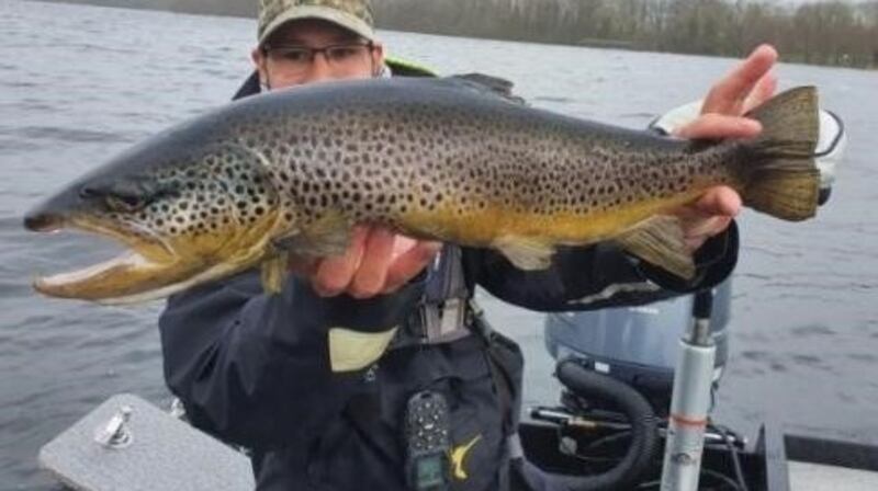 Two days into the season, Christopher Defillon landed this magnificent trout on Sheelin