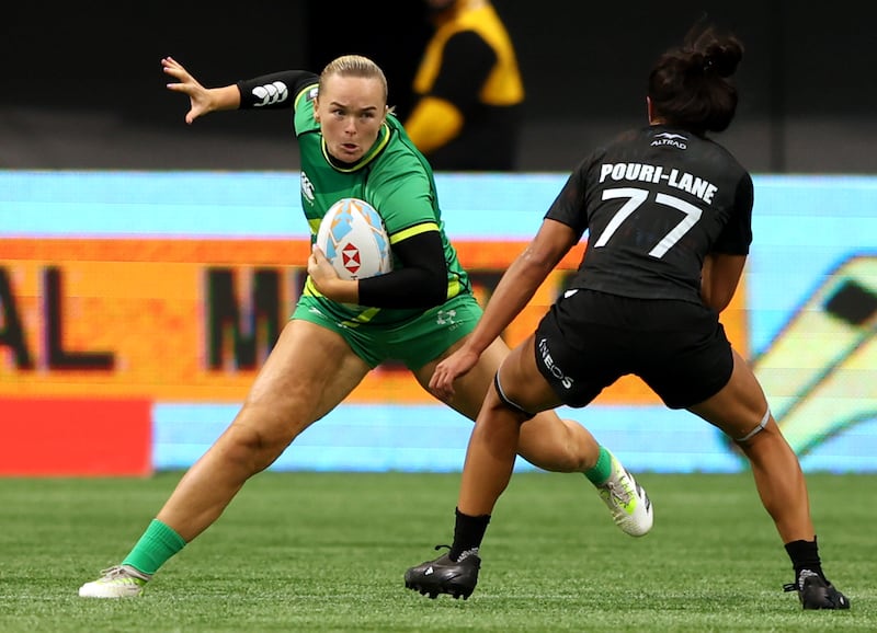 Vikki Wall in action for Ireland during the HSBC World Rugby Sevens in Vancouver last February. Photograph: Travis Prior/Inpho