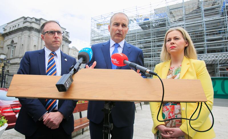 Taoiseach Micheál Martin in recent days commended Robert Troy's work ethic, saying he was a 'very diligent minister of State'. Photograph: Gareth Chaney/Collins 
