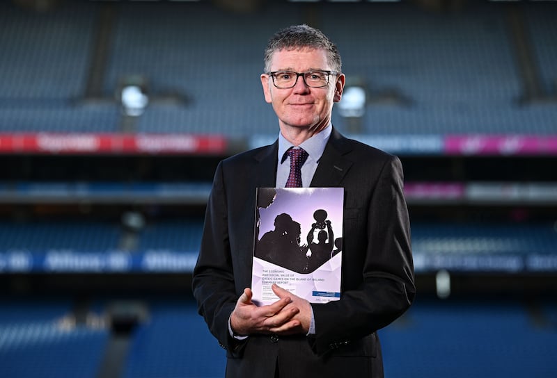 GAA director general Tom Ryan at Croke Park for the launch of the Economic Impact and Social Value report on Gaelic Games. Photograph: Seb Daly/Sportsfile