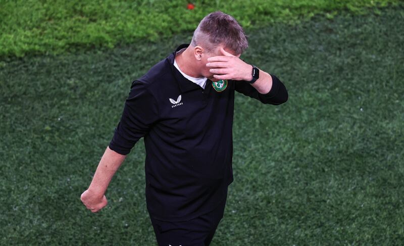 Ireland manager Stephen Kenny after his team's defeat to the Netherlands. Photograph: Evan Treacy/Inpho