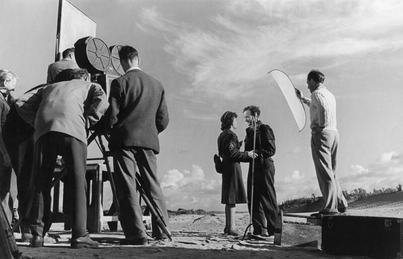 From Made In England: Michael Powell and Emeric Pressburger directing Kim Hunter and David Niven in A Matter of Life and Death (1946). Photograph: Altitude Film Distribution