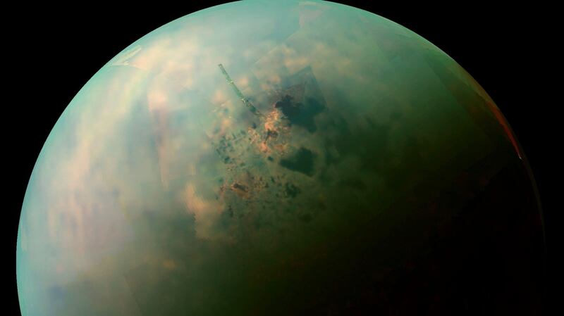 We already know a lot of the physical properties of Saturn’s moon Titan. Photograph: Nasa