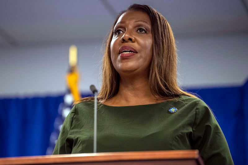 New York attorney general Letitia James. Photograph: Brittainy Newman/AP