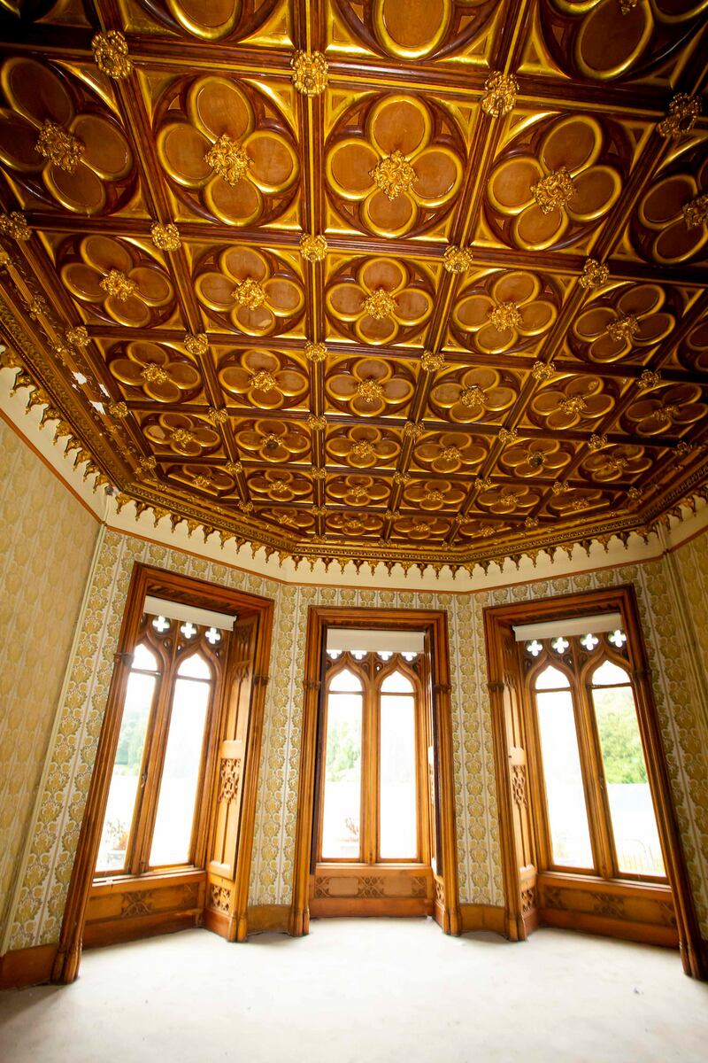 One end of the renovated drawing room of Johnstown Castle. Photograph: Mary Browne