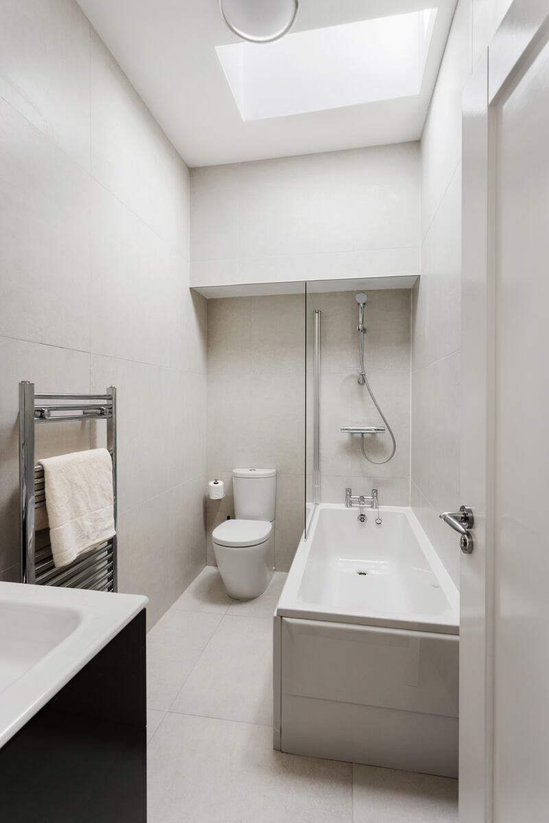 Renovations allowed for a new bathroom and en-suite upstairs. Photograph: Angela Mujica