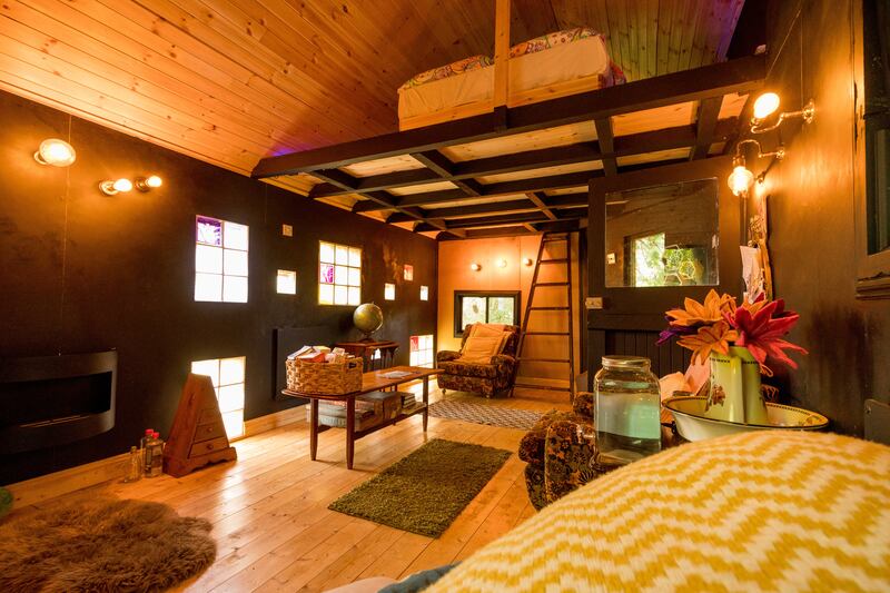 The couple decided to fit translucent blocks in one wall of the Braille House, which lets a lovely amount of light in.