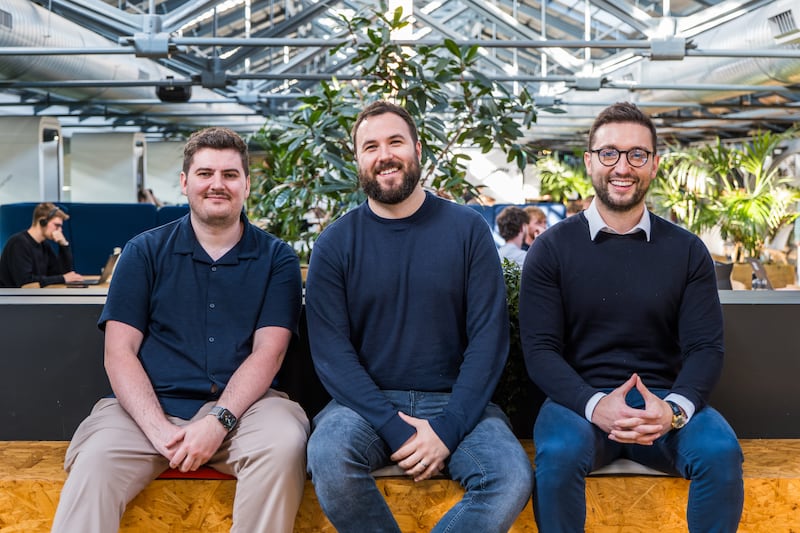 DevAlly cofounders Darren Britton, Cormac Chisholm and Patrick Guiney-Fox