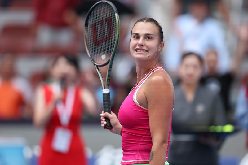 Aryna Sabalenka. Photograph: Emmanuel Wong/Getty