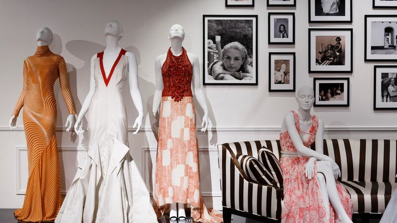 Exhibits at the Caroline Herrera career retrospective at the SCAD FASH Museum of Fashion and Film in Atlanta. Photograph: Dustin Chambers/New York Times