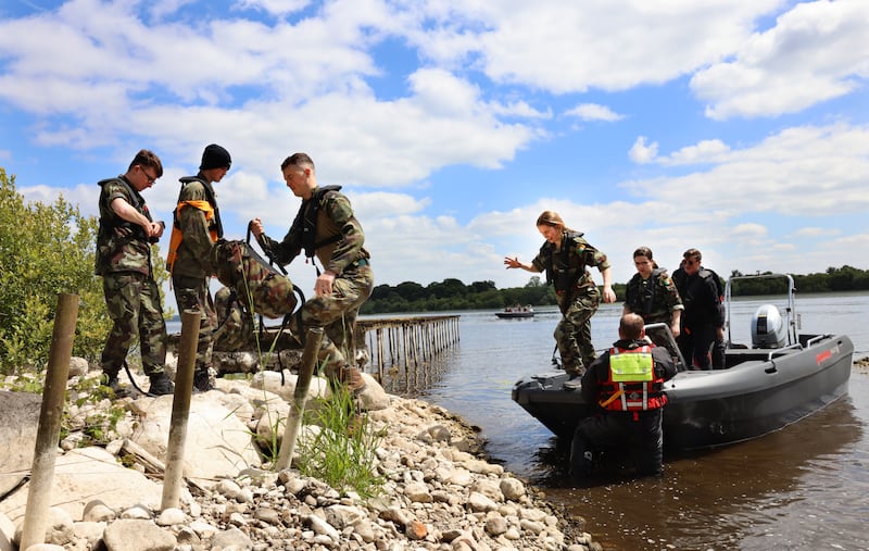 Thirty young people from all over Ireland toughed it out for the challenge. Photograph: Dara Mac Dónaill







