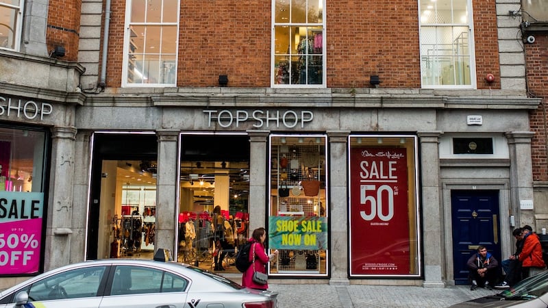 Retail union Mandate says about 100 employees may be made redundant at the six Irish outlets named including the large Topshop on St Stephen’s Green (which also contains Miss Selfridge)