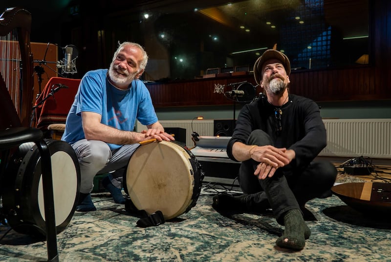 Rónán Ó Snodaigh and Myles O'Reilly. Photograph: Paul D'Eath