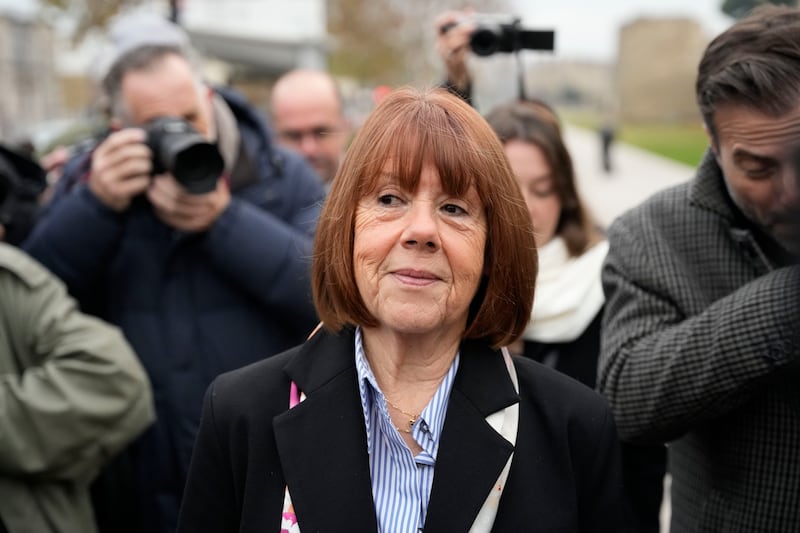 Gisèle Pelicot in front of the courthouse before the verdict in the case. Photograph: Julien Goldstein/Getty Images