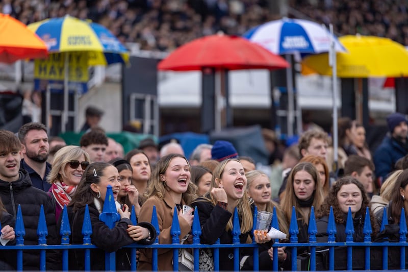 More than 16,000 people attended the first day of this year's Leopardstown Christmas Festival. Photograph: Morgan Treacy/Inpho