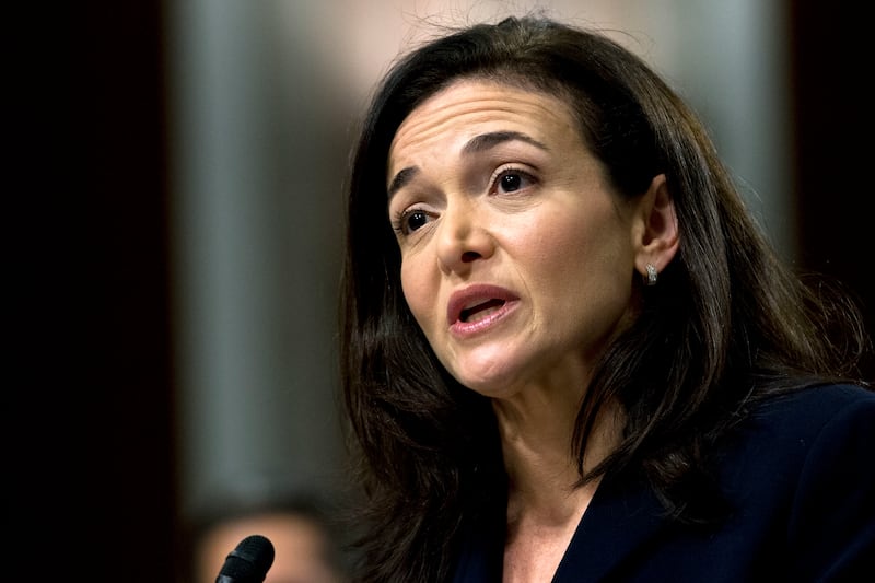 Sheryl Sandberg, who was the second in command at Facebook owner Meta. Photograph: Jose Luis Magana/AP File