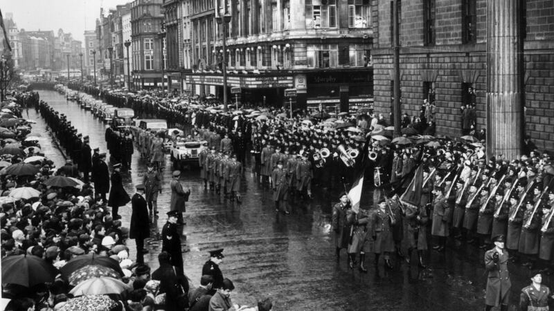 The  funeral of Roger Casement. Photograph: McMahon/Getty Images